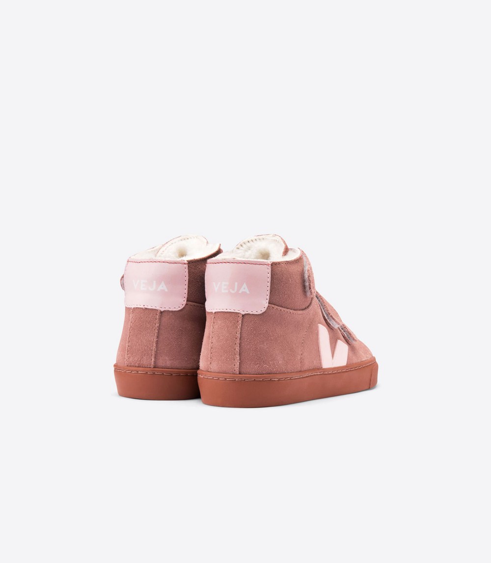 Veja Sneakers Kids - Esplar Mid Fured - Pink - 3578QNRFI